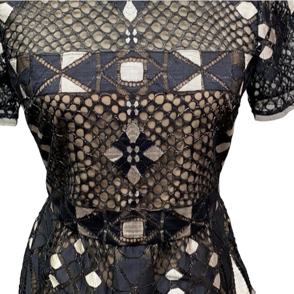 BCBG MaxAzria Tulle Netting Blouse - Picture 3 of 5